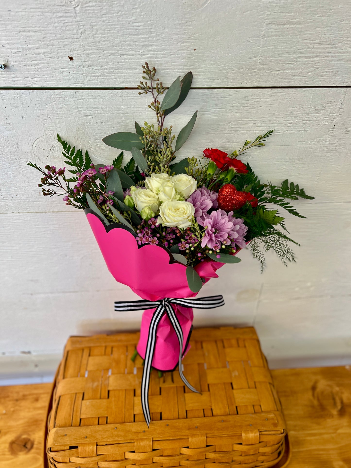 Valentines Wrapped Bouquet